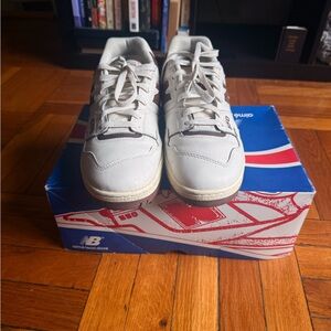 New balance X Aime Leon Dore cream Leather Sneakers with Subtle Brown Accents